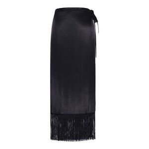 The Nina Studio Women Silk Pareo Skirt With Wrap Closure